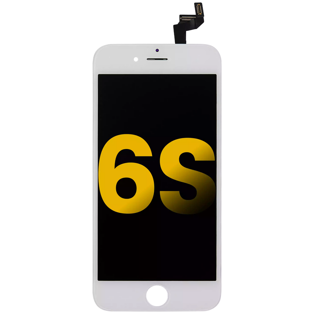 LCD-Display mit Stahlplatte für iPhone 6S (Refurbished) – Weiß