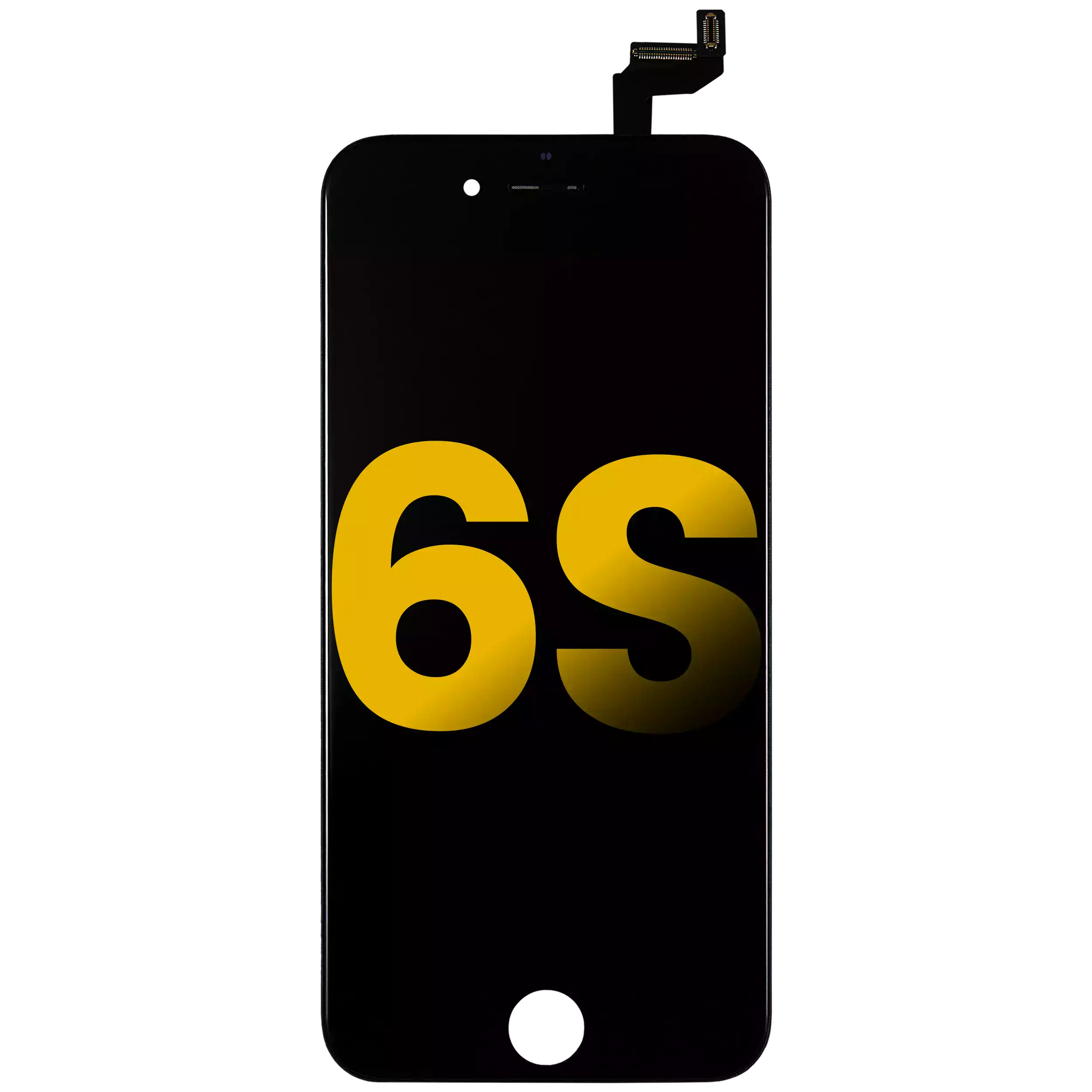 LCD-Display mit Stahlplatte für iPhone 6S (Refurbished, Schwarz)