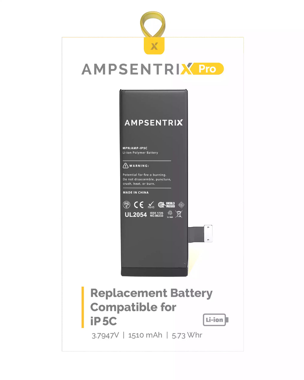 Ersatzakku für iPhone 5C (AmpSentrix Pro)