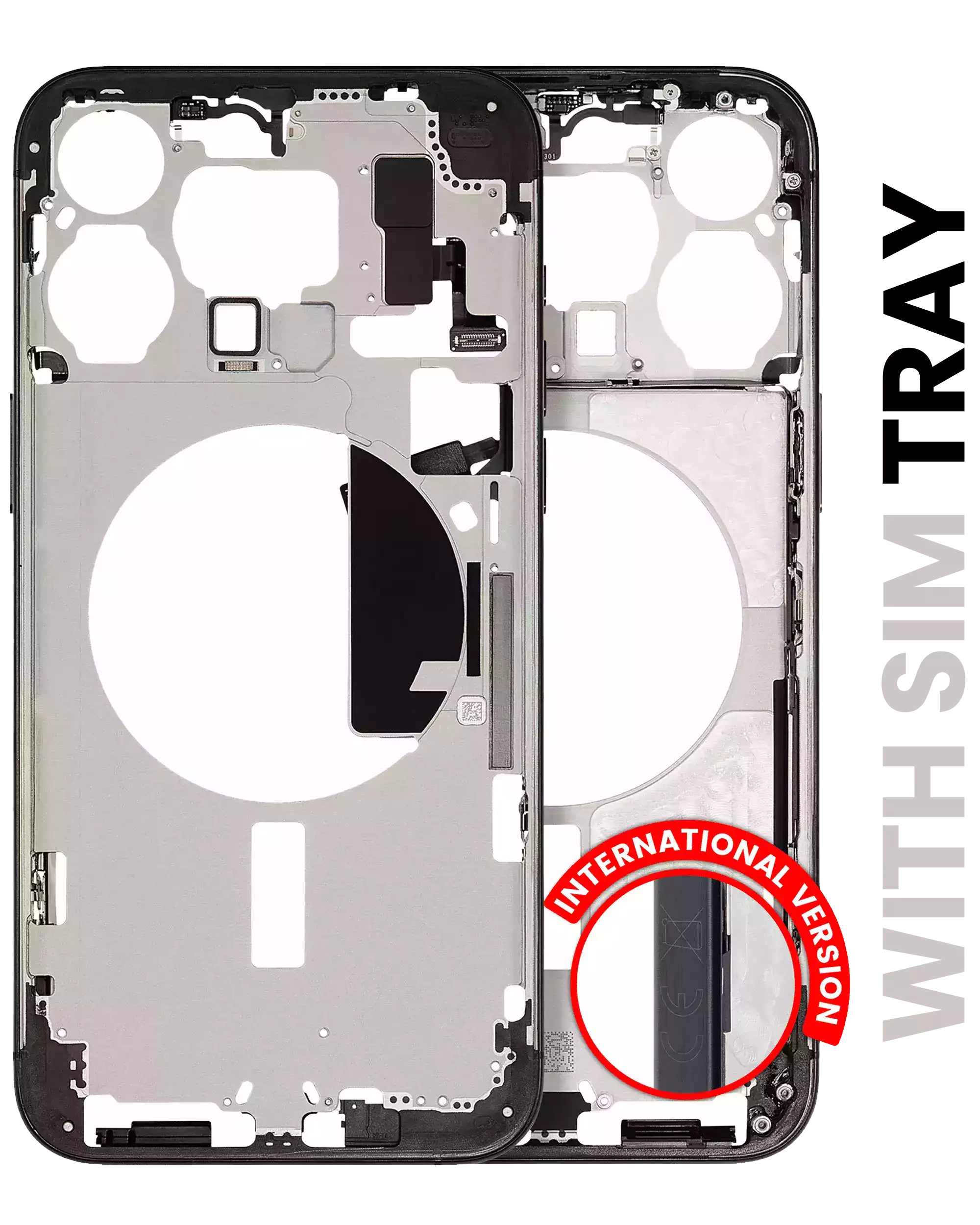Original Apple-Ausbau A gebraucht – iPhone 15 Pro Max EU / Rahmen Schwarz