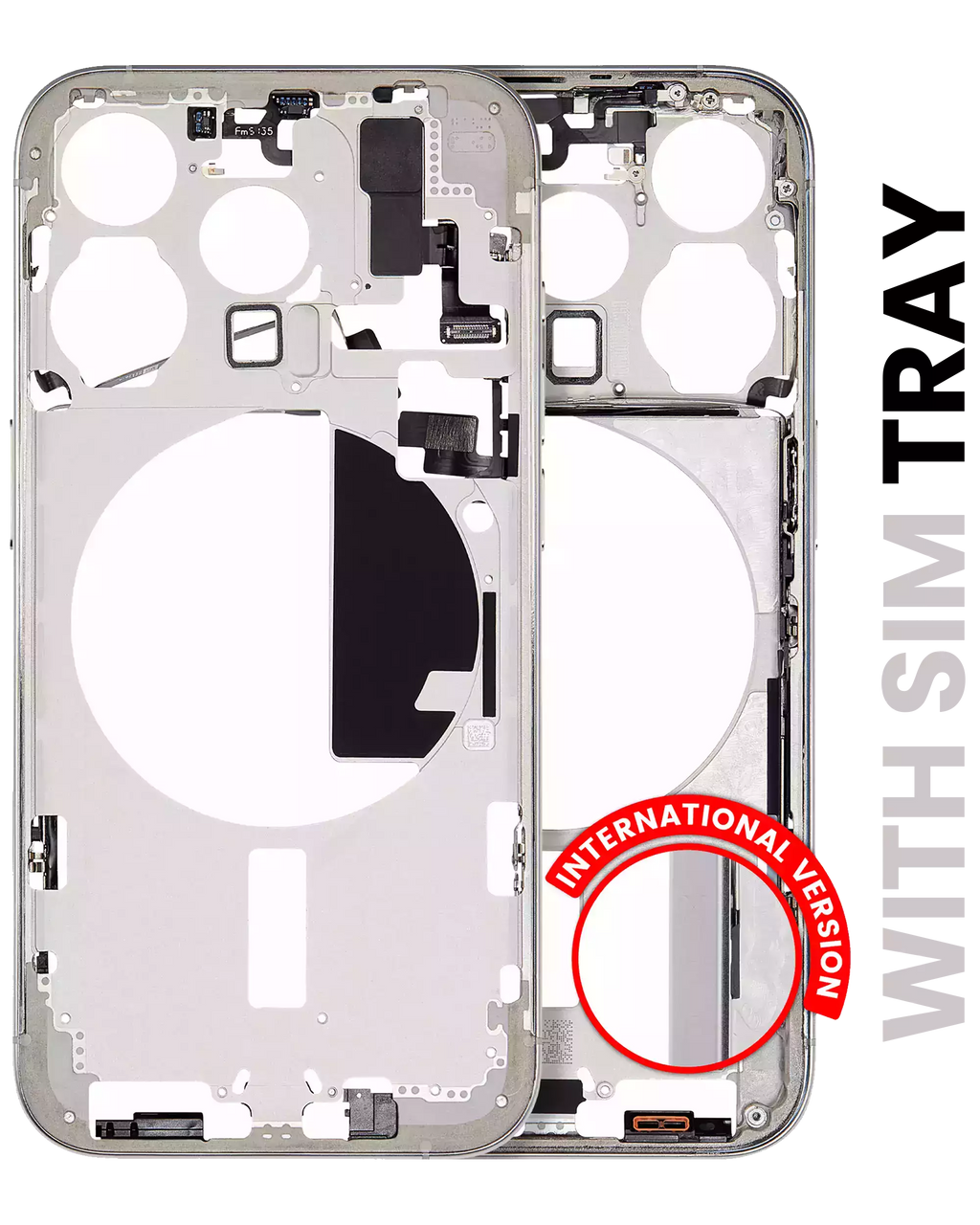 Original Apple-Ausbau A gebraucht – iPhone 15 Pro EU / Rahmen Weiß