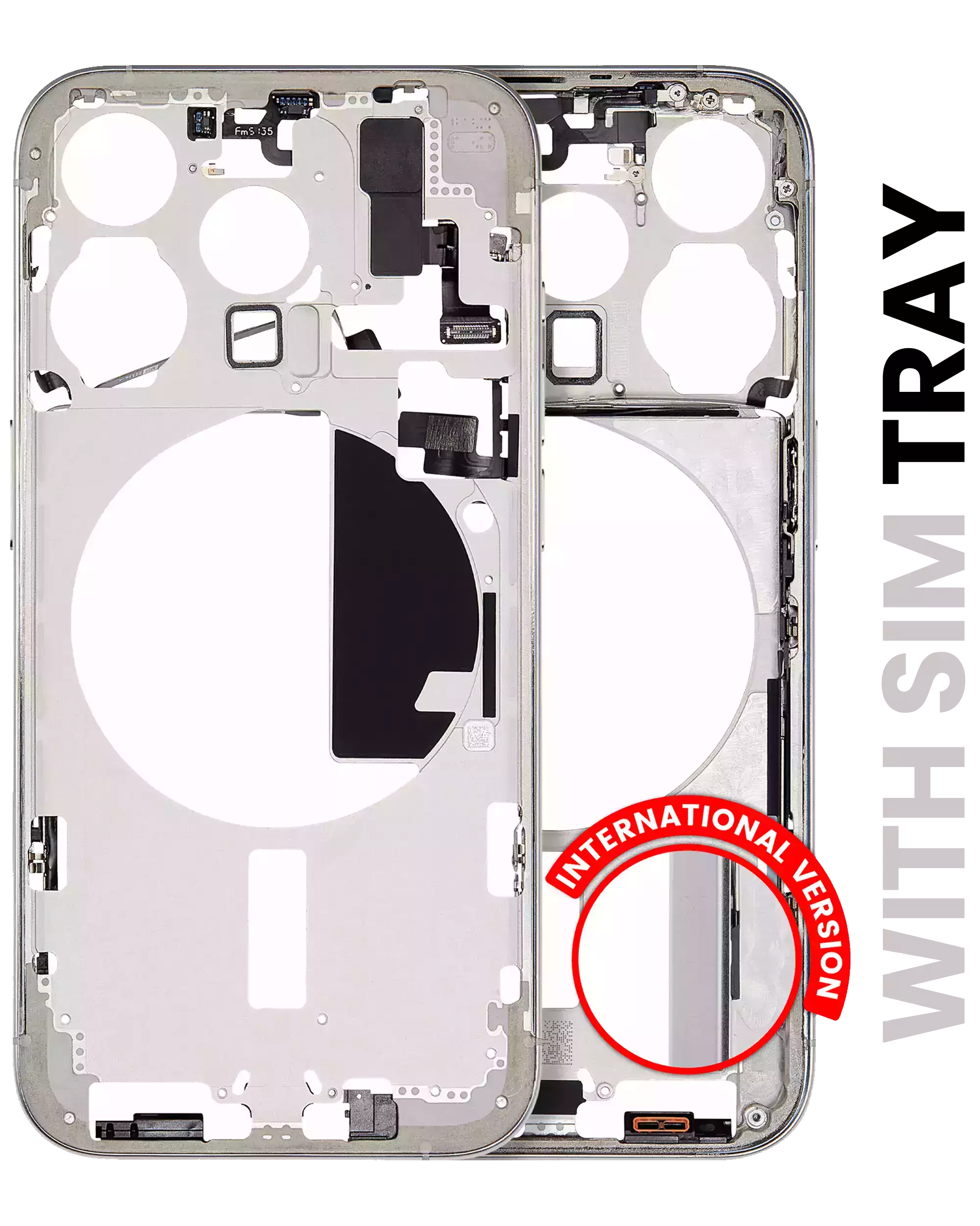 Original Apple-Ausbau A gebraucht – iPhone 15 Pro EU / Rahmen Weiß