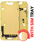 iPhone 14 Plus Midframe/Rahmen+ Kleinteile Gelb Aftermarket Plus