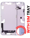 Midframe/Rahmen mit Kleinteilen für iPhone 14 Plus Lila (Aftermarket Plus)