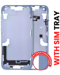Midframe/Frame with Small Parts for iPhone 14 Plus (EU/Global Version) (Aftermarket Plus) (Blue)