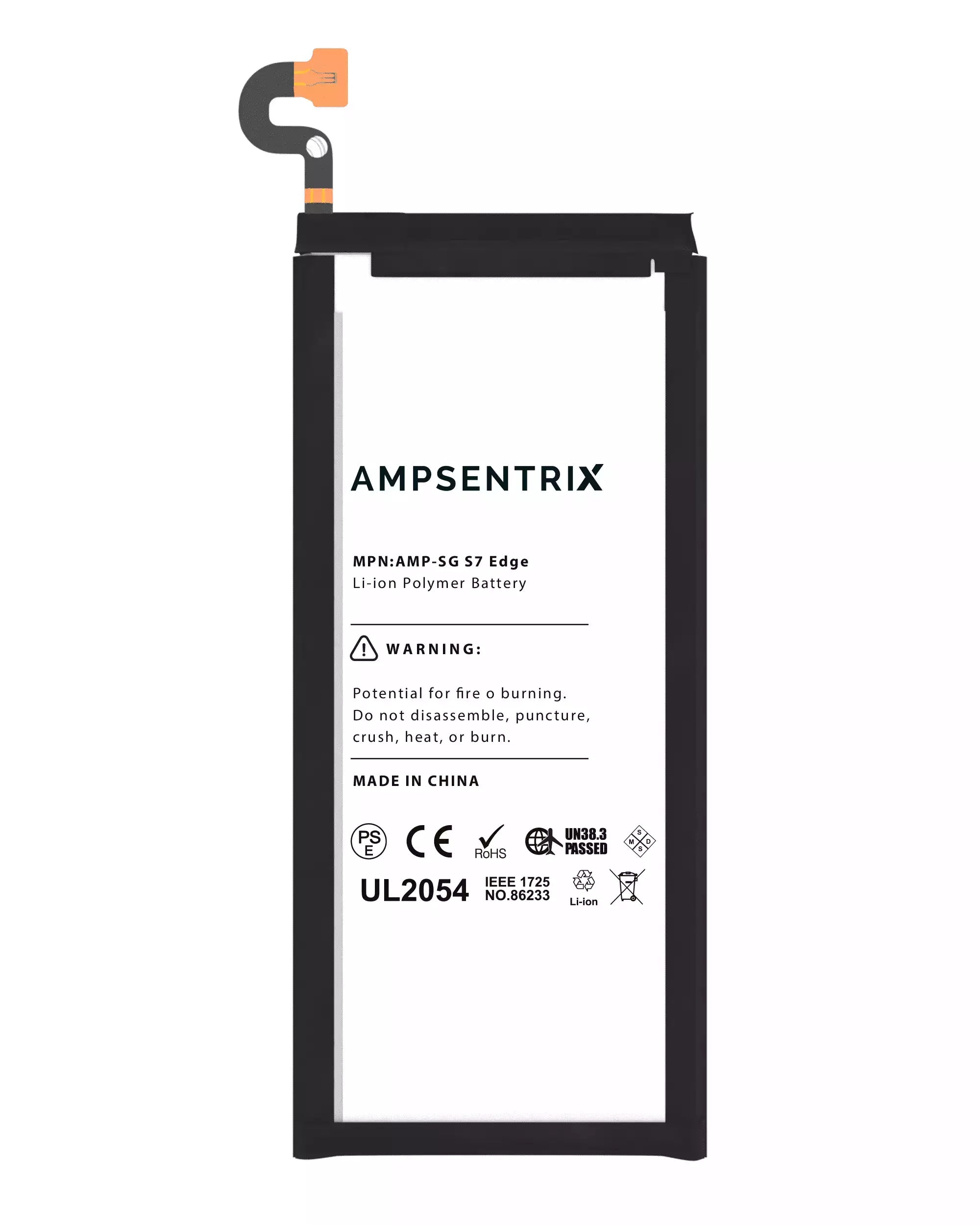 Replacement Battery for Samsung Galaxy S7 Edge (AmpSentrix Pro)