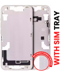 Midframe/Frame with Small Parts for iPhone 14 (EU / Global Version) (Aftermarket Plus) (Starlight)