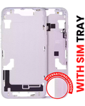 Midframe/Frame with Small Parts for iPhone 14 (EU / Global Version) (Aftermarket Plus) (Purple)
