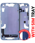 iPhone 14 Midframe/Rahmen mit Kleinteilen Blau Aftermarket Plus
