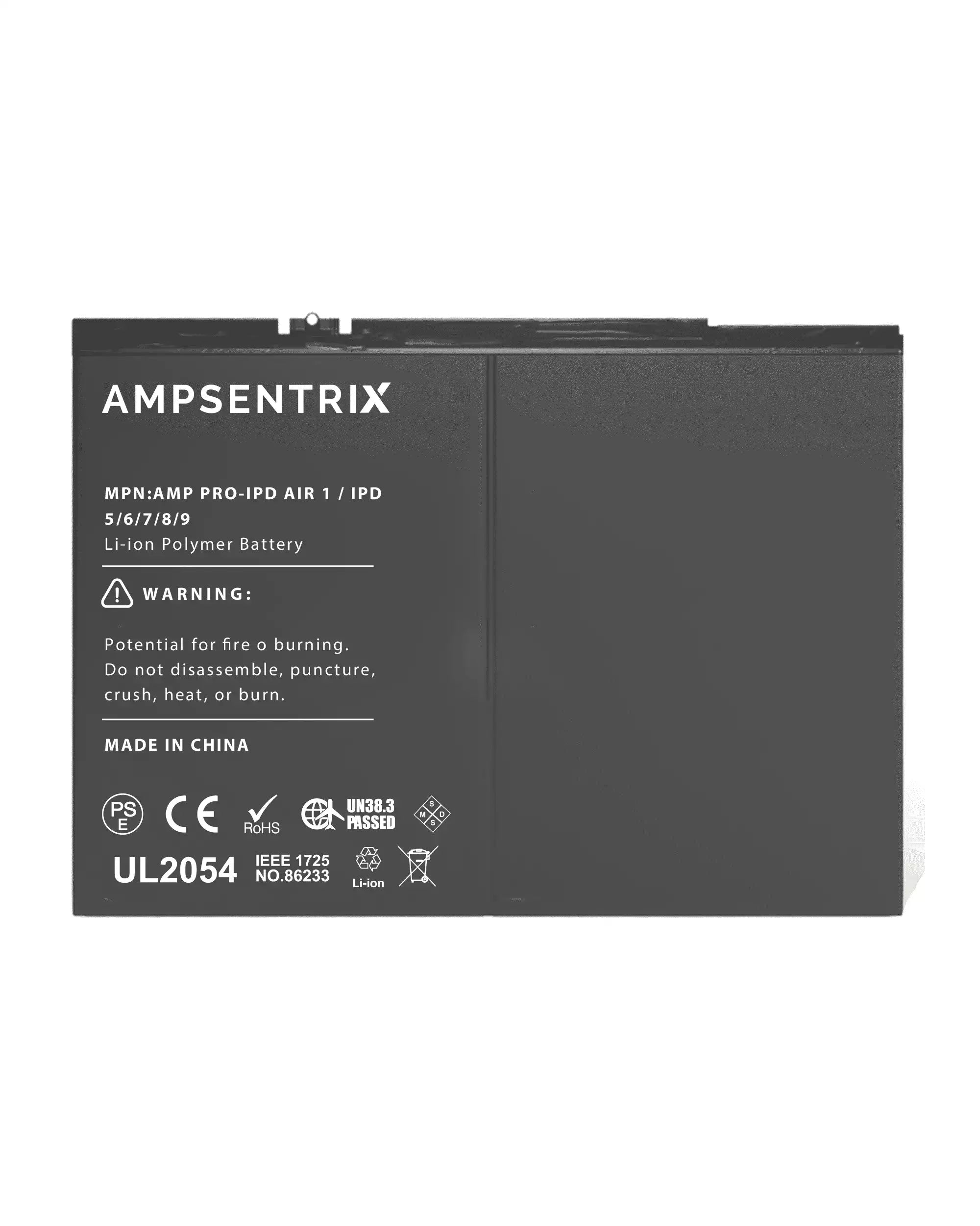 Replacement Battery for iPad Air 1 / iPad 5 (2017) / iPad 6 (2018) / iPad 7 (2019) / iPad 8 (2020) / iPad 9 (2021)