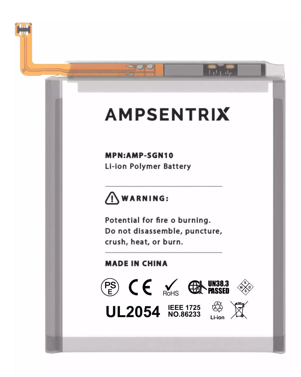 Replacement Battery for Samsung Galaxy Note 10 (AmpSentrix Pro)