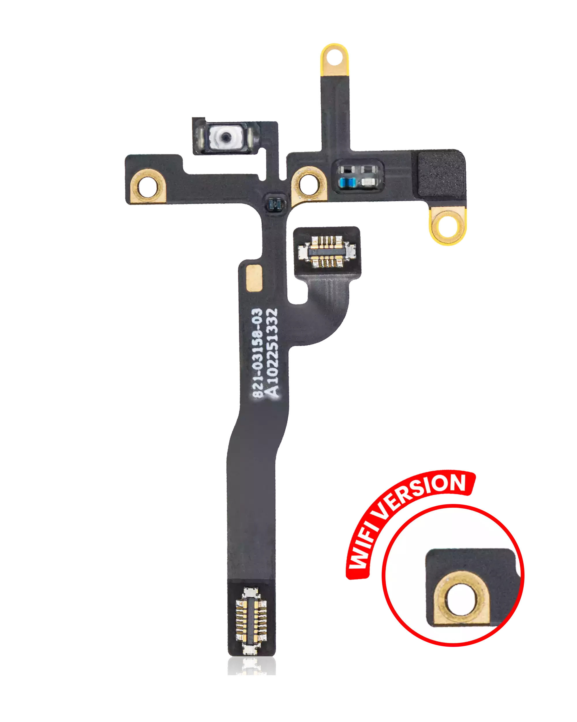 Power Button Flex Cable for iPad Pro 12.9" 5th & 6th Gen (2021/2022) and iPad Pro 11" 3rd & 4th Gen (2021/2022) (WiFi Only)