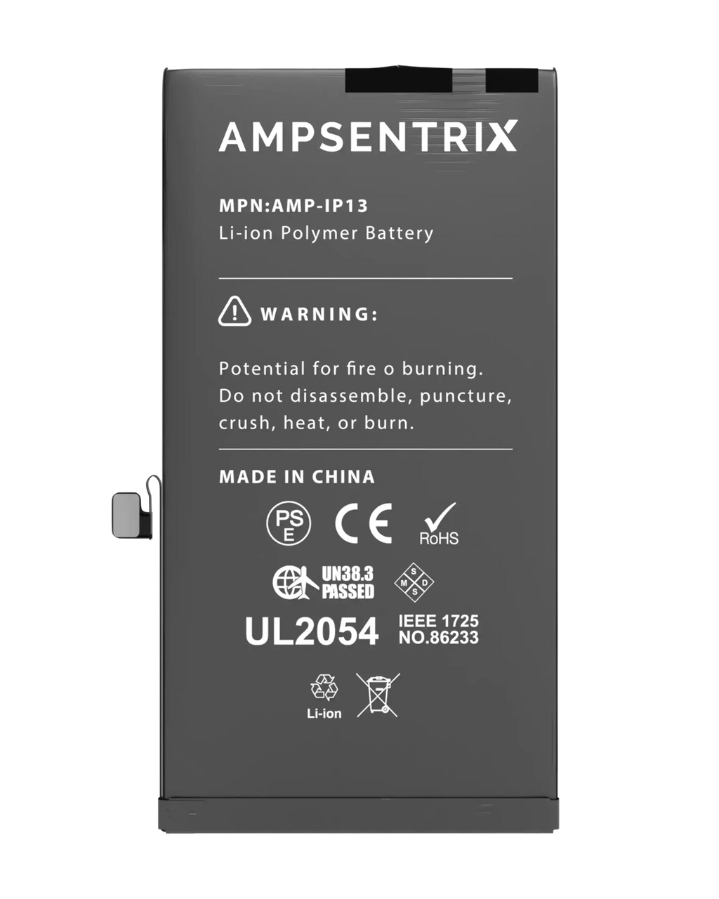 Replacement Battery for iPhone 13 (AmpSentrix Basic)