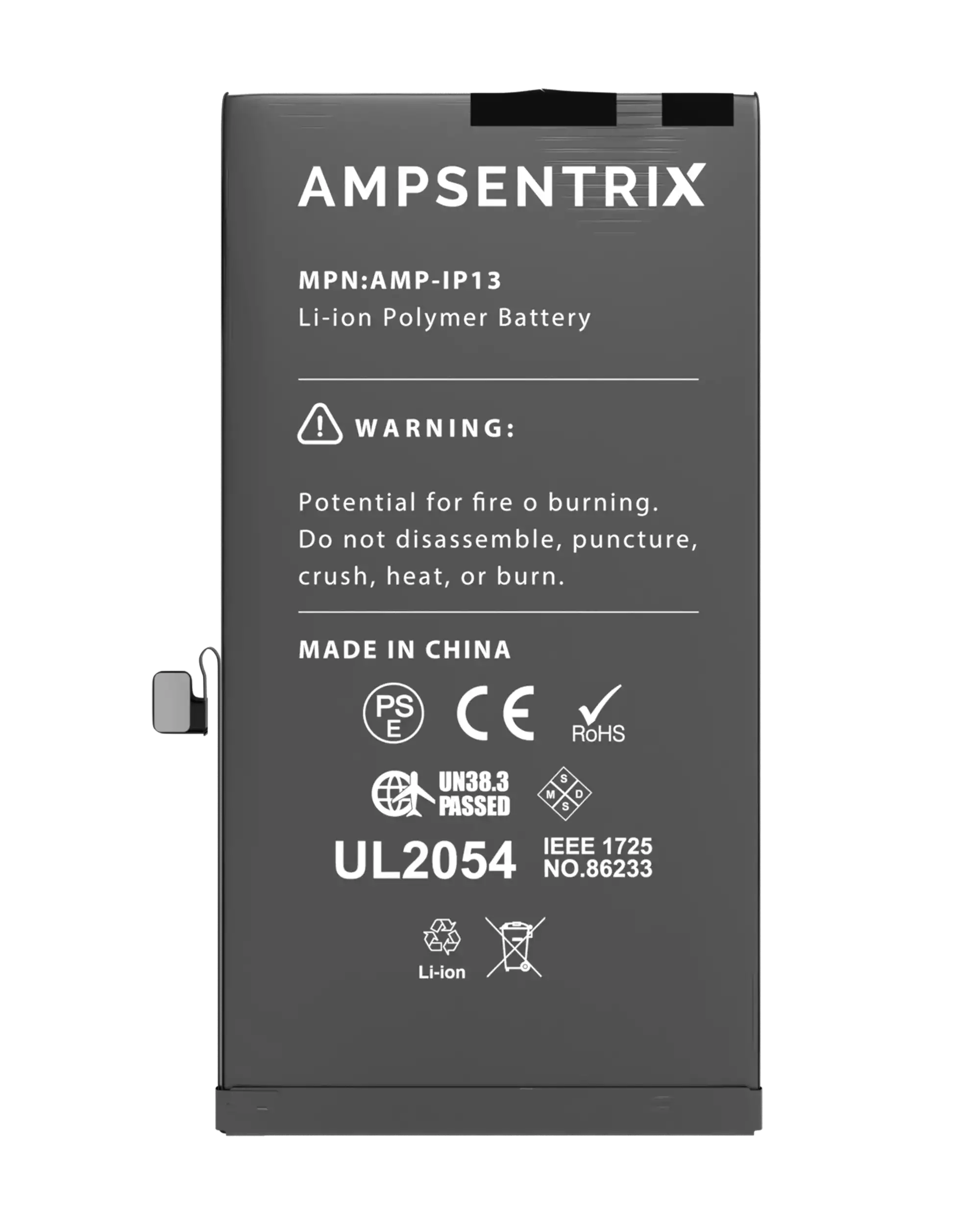 Replacement Battery for iPhone 13 (AmpSentrix Basic)