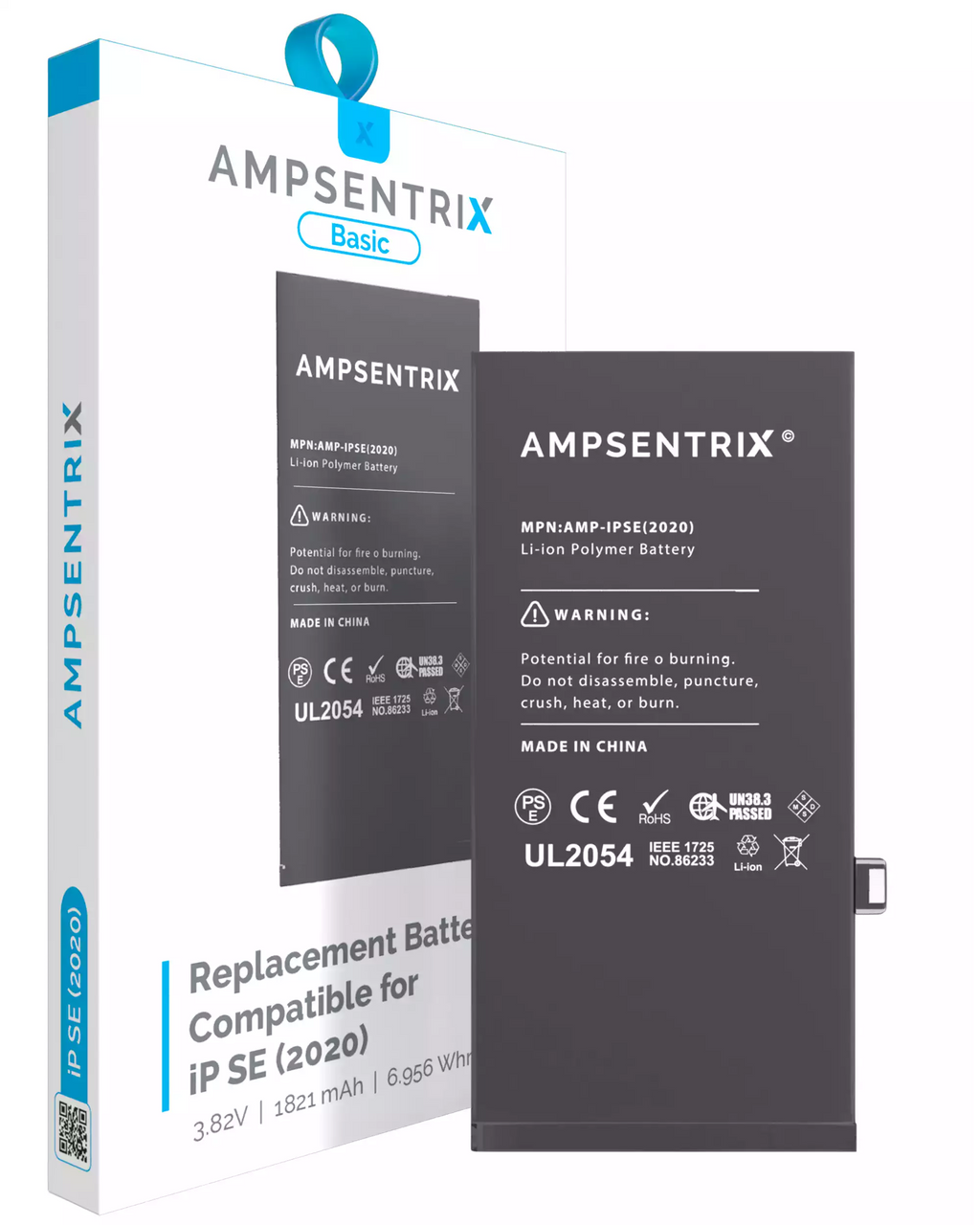 Replacement Battery for iPhone SE (2020) (AmpSentrix Basic)