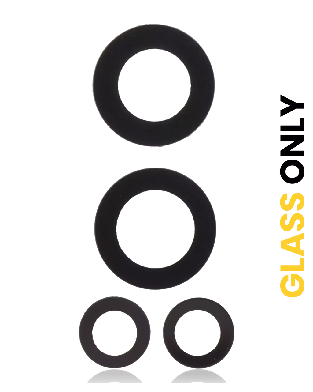 Rear Camera Glass Lens (Glass Only) with Adhesive for OnePlus 9R (3 pcs)