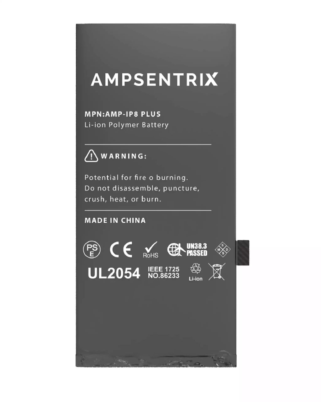 Replacement battery for iPhone 8 Plus (AmpSentrix Basic)