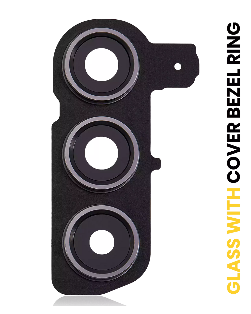 Rear camera lens with cover and frame ring for Samsung Galaxy S24 5G (Onyx Black)