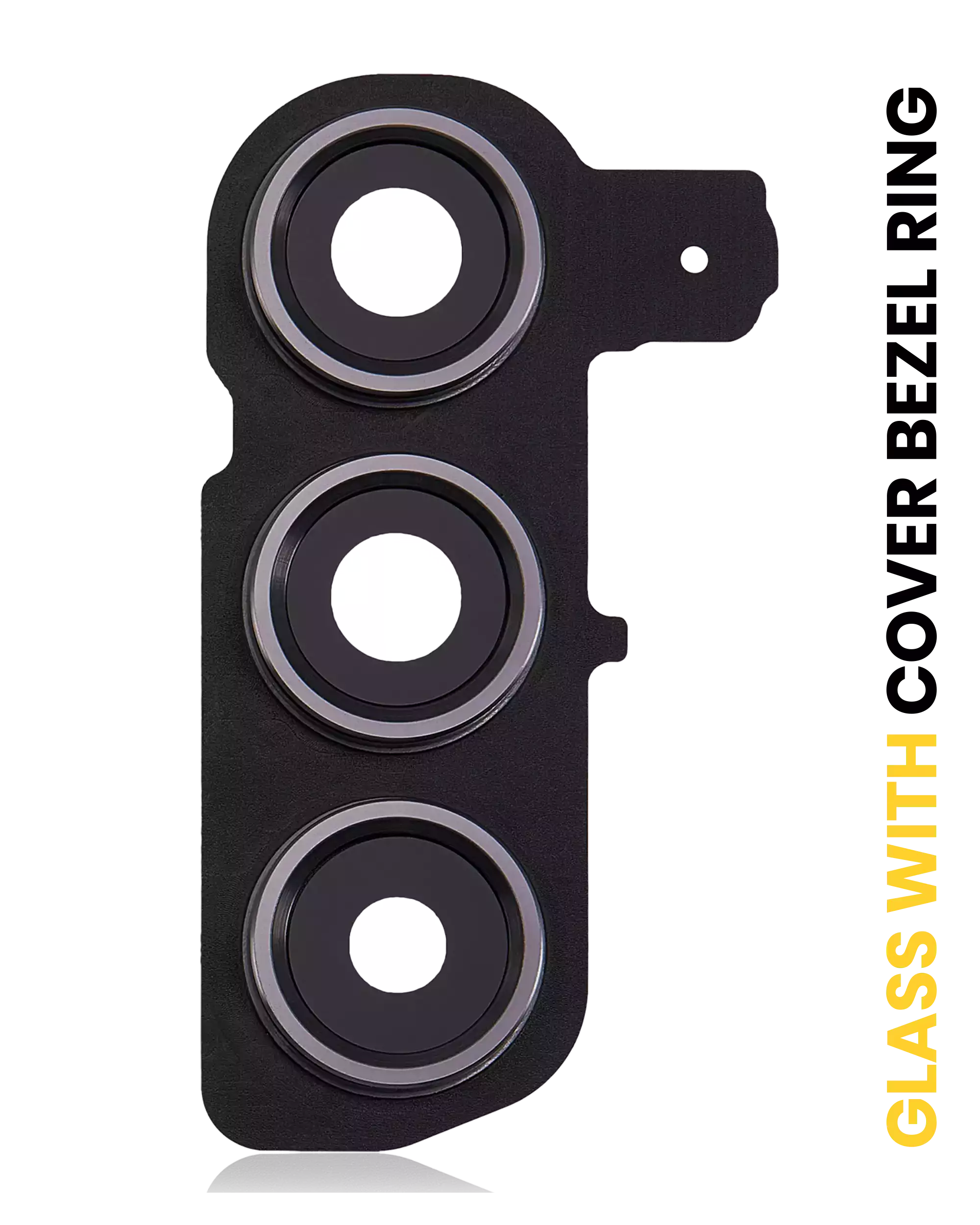 Rear camera lens with cover and frame ring for Samsung Galaxy S24 5G (Onyx Black)