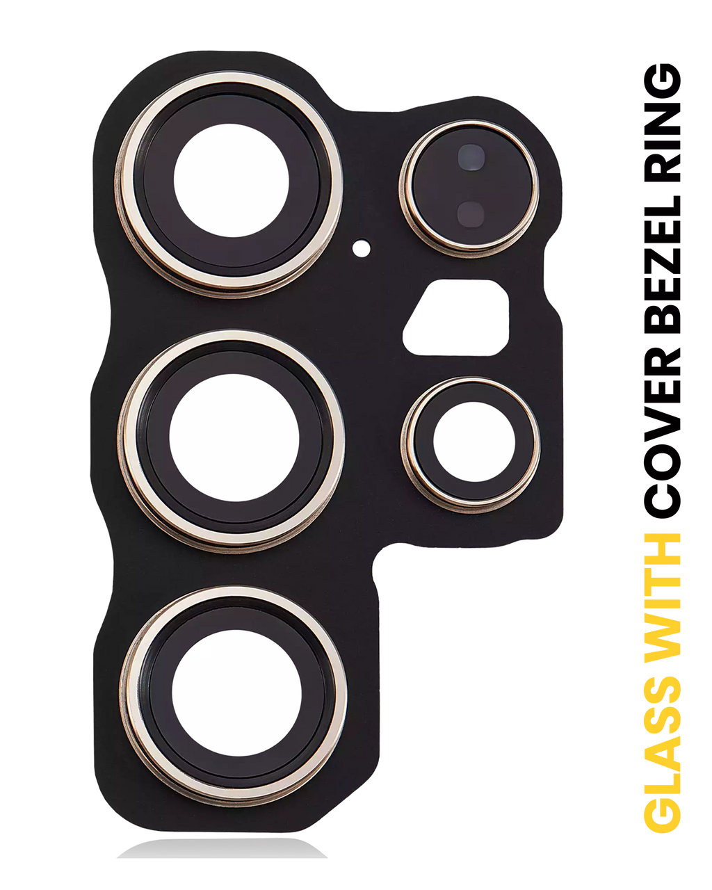 Kameralinse hinten inkl. Abdeckung & Ring für Samsung Galaxy S24U (Titan Gelb)