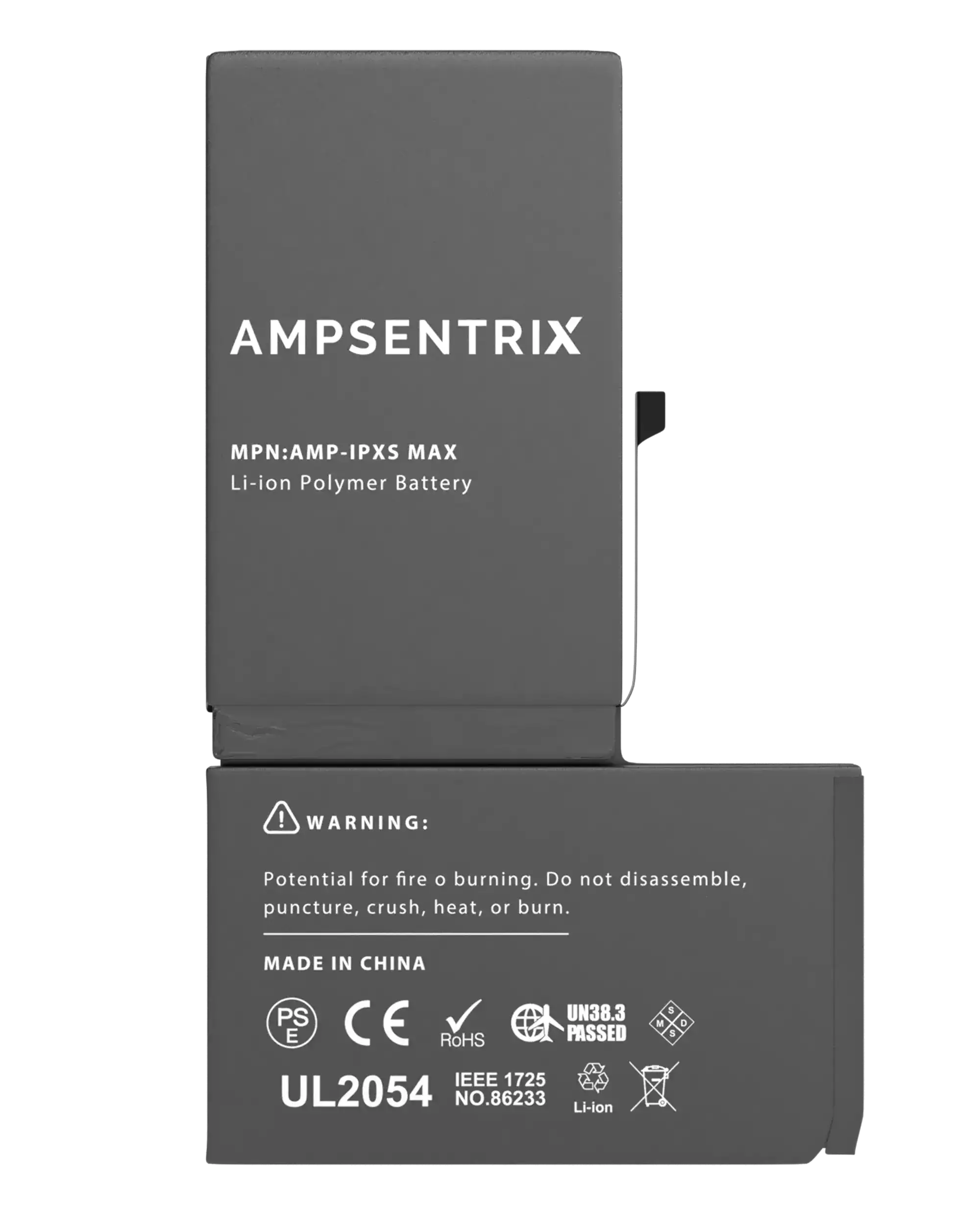 Replacement Battery for iPhone XS Max (AmpSentrix Basic Extended)