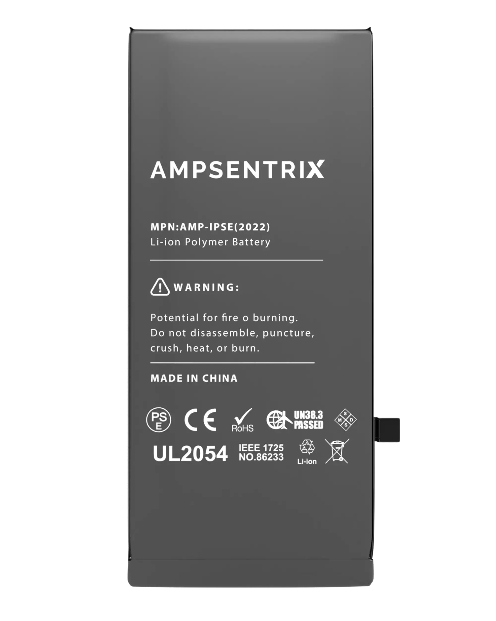 Replacement battery for iPhone SE (2022) (AmpSentrix Basic Extended)