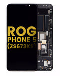 OLED Display with Frame for Asus ROG Phone 5 (ZS673KS) (Refurbished) (Phantom Black)