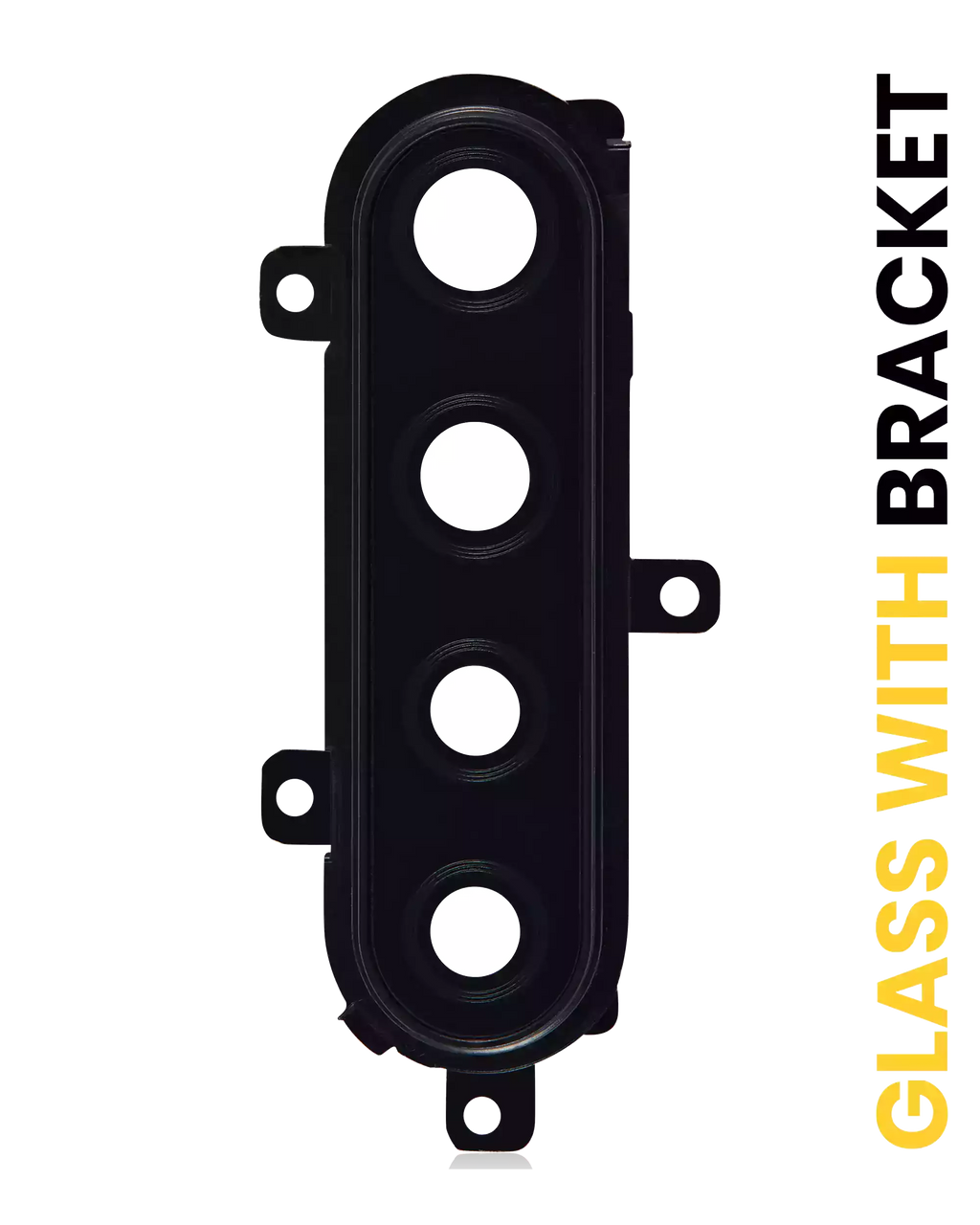 Kameralinse hinten mit Halter für Samsung Galaxy A21 (A215 / 2020) (Schwarz)