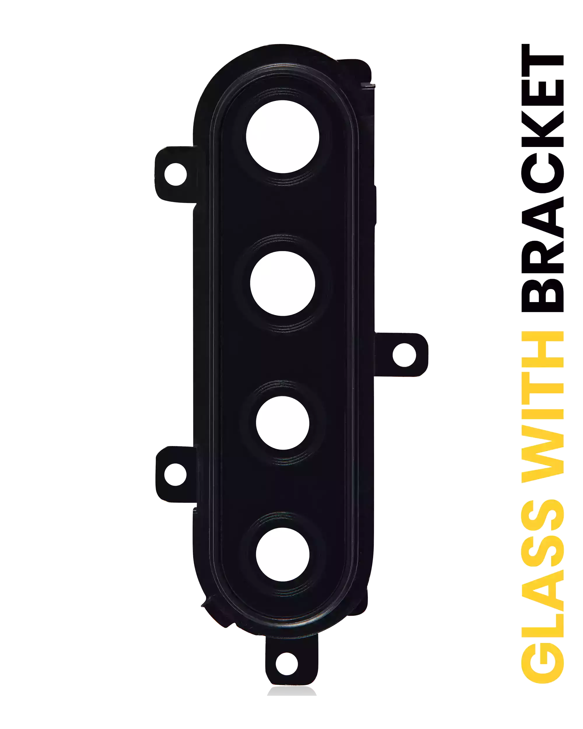 Kameralinse hinten mit Halter für Samsung Galaxy A21 (A215 / 2020) (Schwarz)