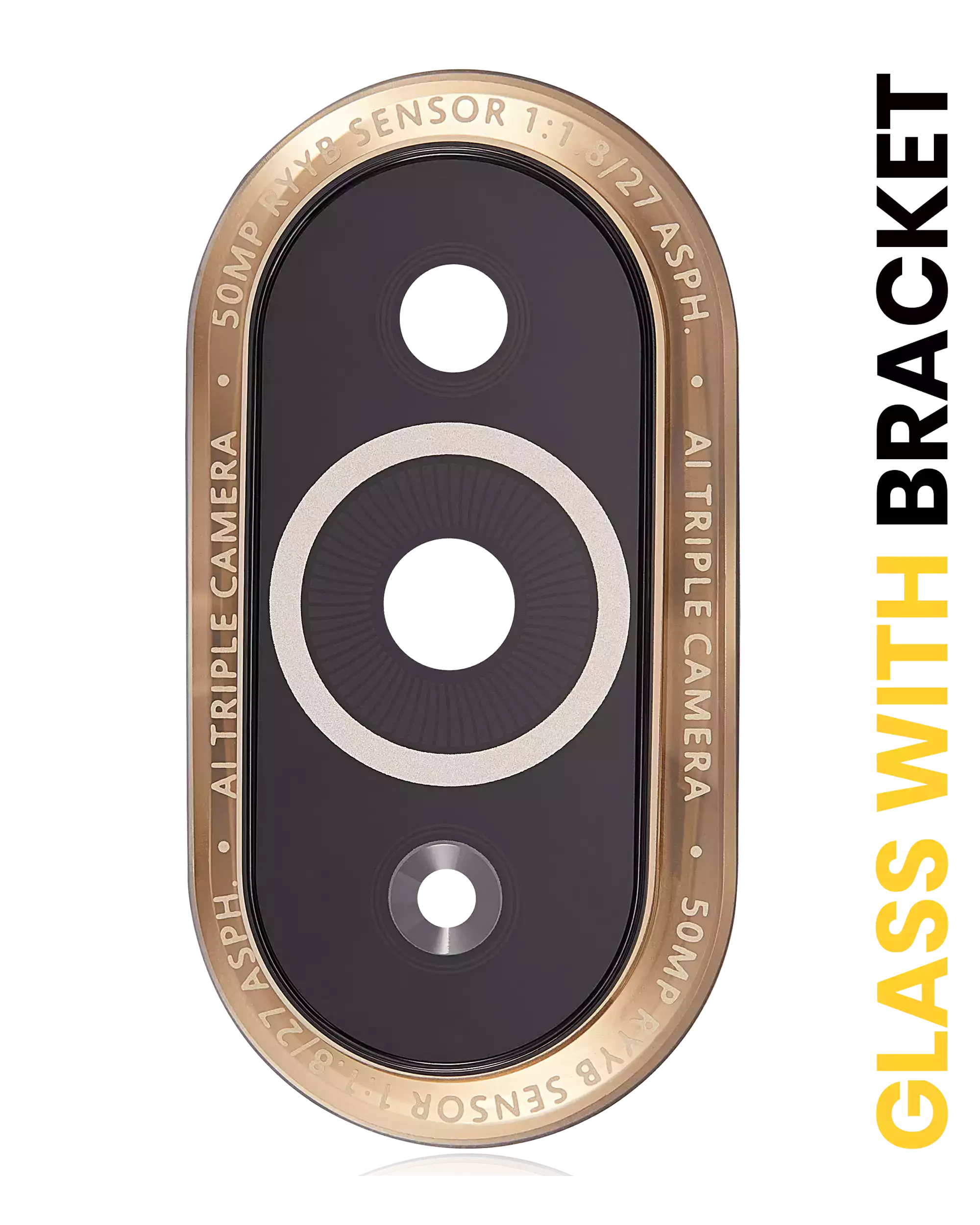 Kameralinse hinten mit Halterung für Huawei Nova 10 Pro (Gold)
