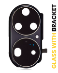 Kameralinse hinten mit Halterung für Huawei P50 Pro (Golden Black)