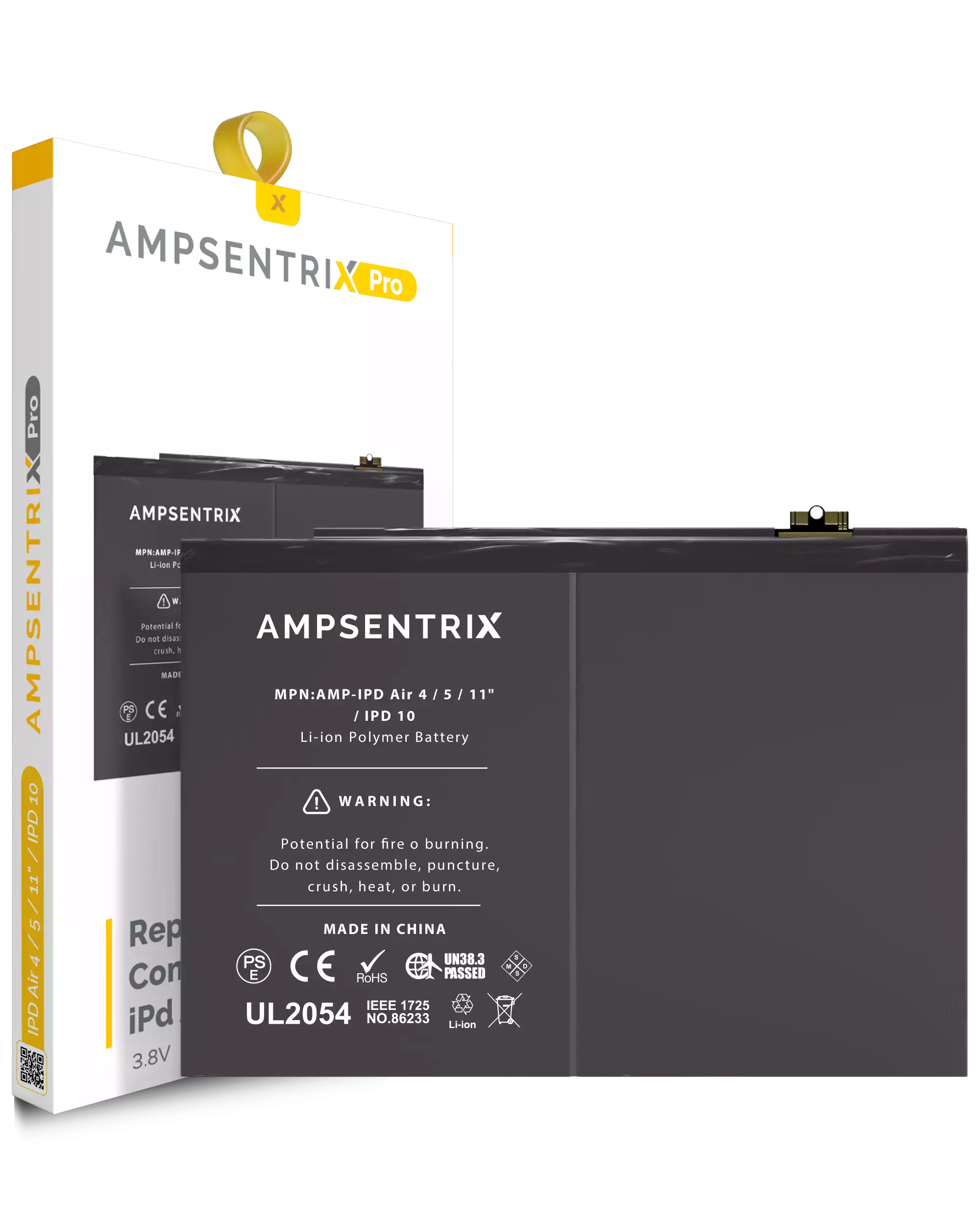 Replacement battery for iPad Air 4 (2020) / iPad Air 5 / iPad Air 11" (2024) / iPad 10 (2022) - Ampsentrix Pro
