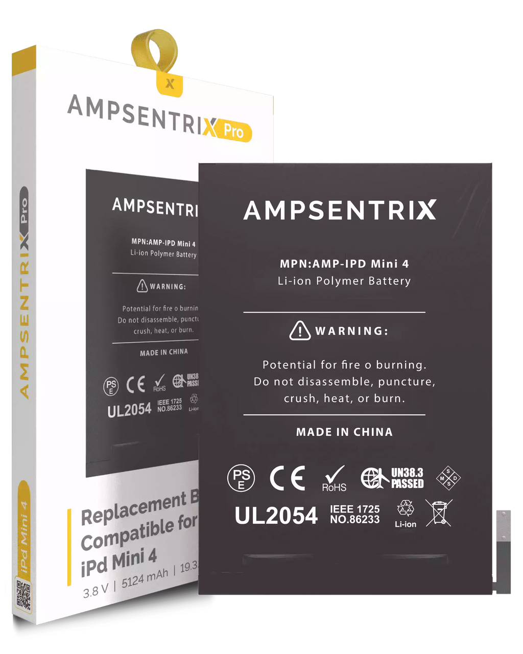 Replacement battery for iPad Mini 4 (AmpSentrix Pro)