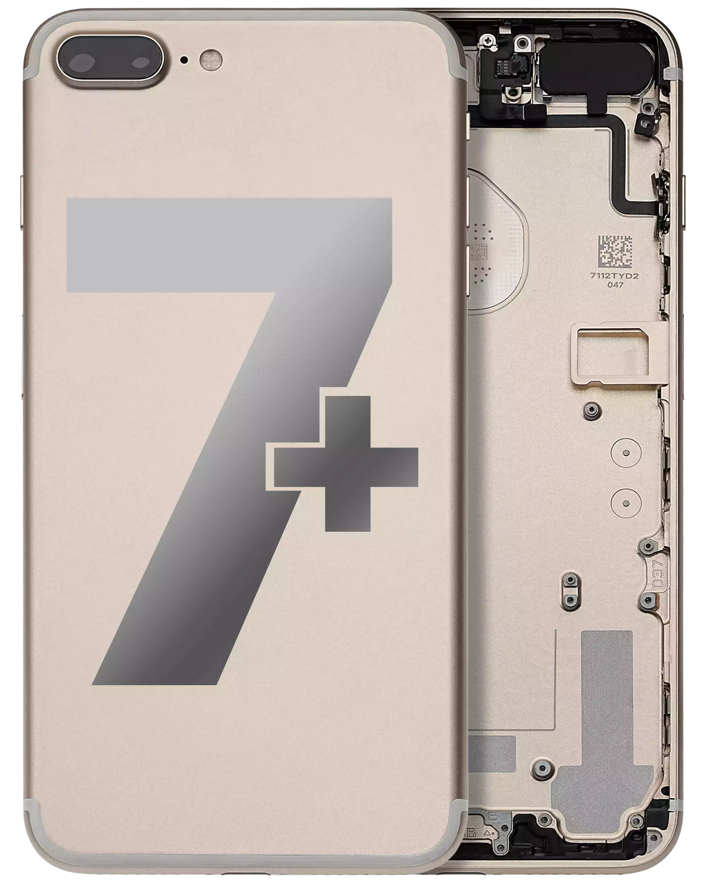 Original Apple-Ausbau A gebraucht – iPhone 7 Plus Backcover/Rahmen Gold