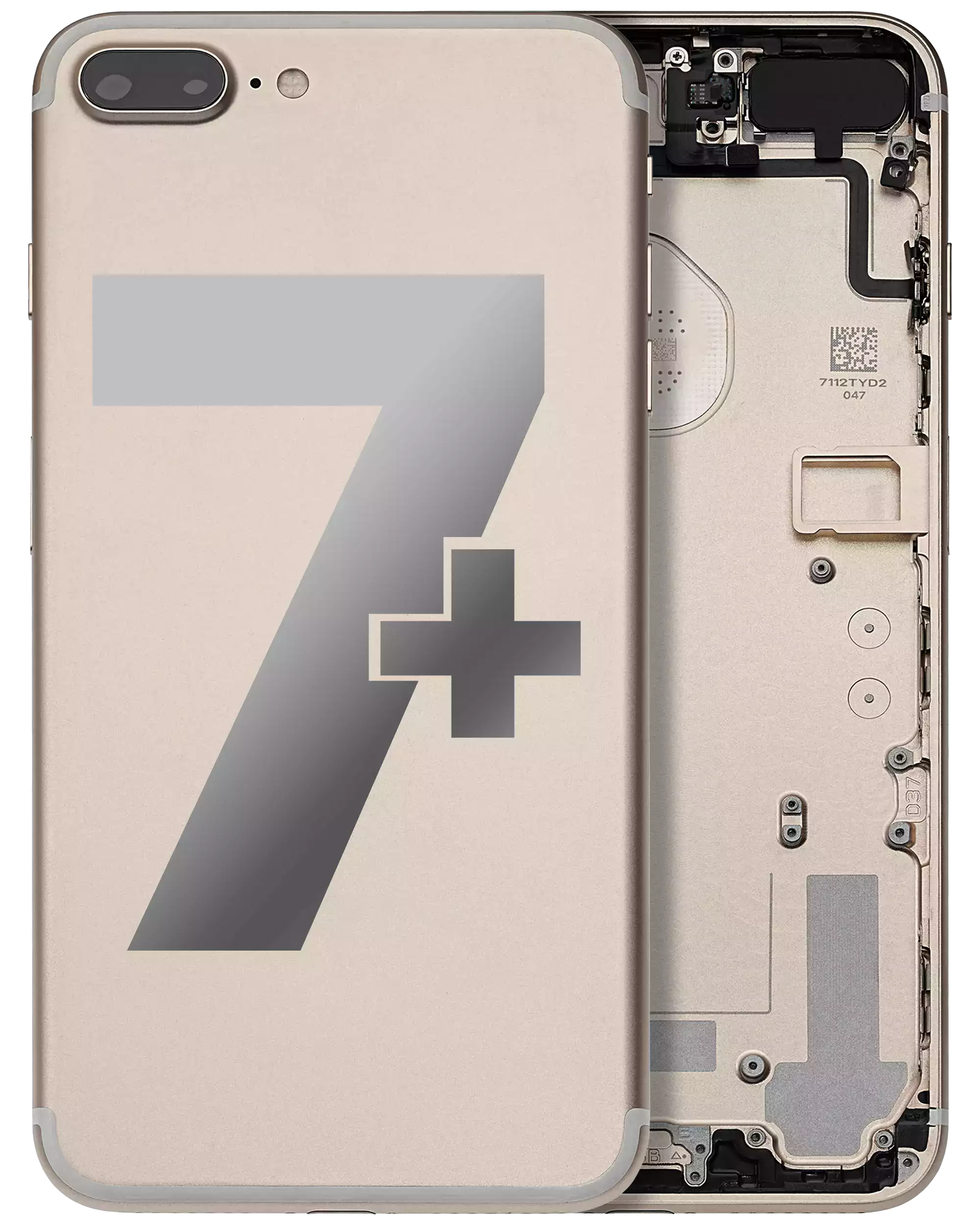 Original Apple-Ausbau A gebraucht – iPhone 7 Plus Backcover/Rahmen Gold