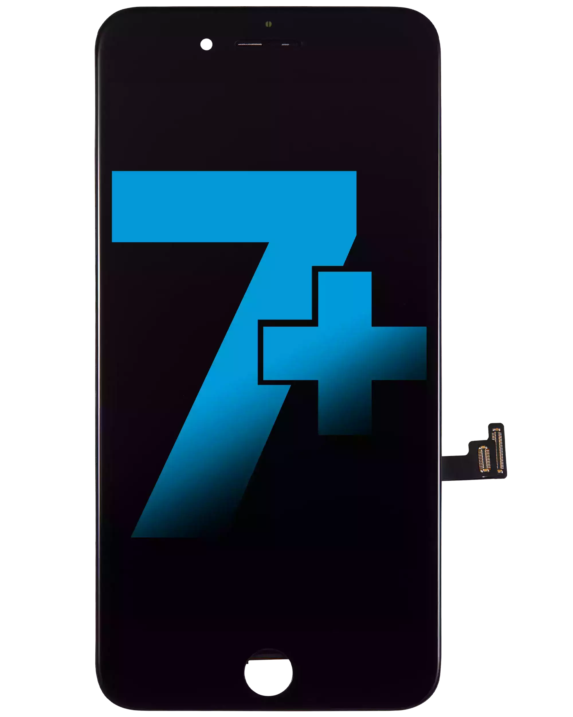 LCD Display with Steel Plate for iPhone 7 Plus (Aftermarket) (Black)