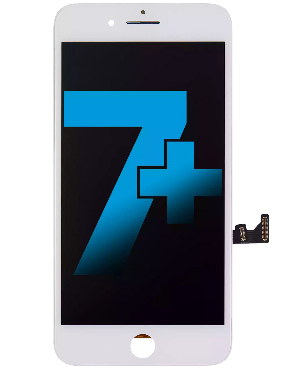 LCD-Display mit Stahlplatte für iPhone 7 Plus (Aftermarket) (Weiß)