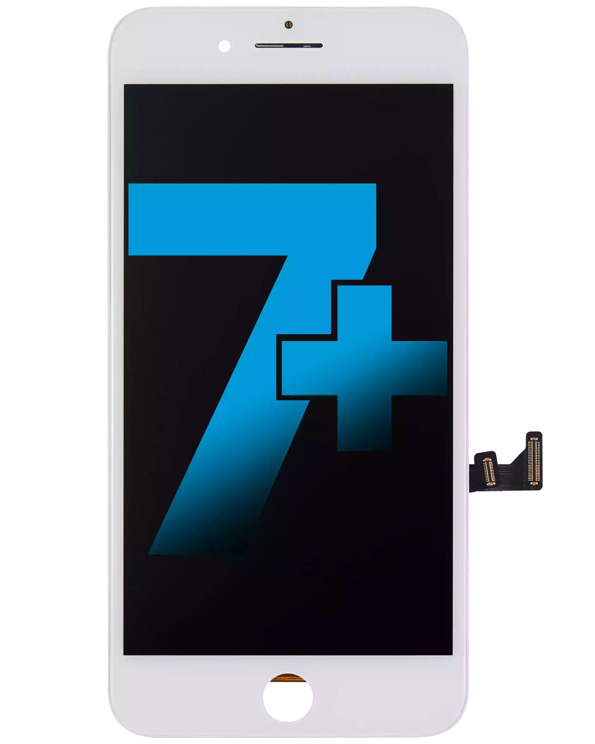 LCD-Display mit Stahlplatte für iPhone 7 Plus (Aftermarket) (Weiß)