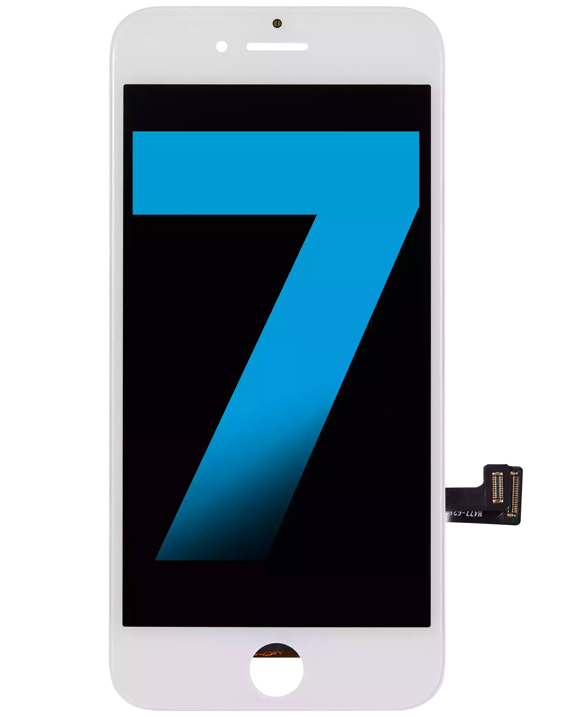 LCD-Display mit Stahlplatte für iPhone 7 (Aftermarket) (Weiß)