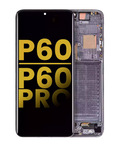 OLED Display with Frame for Huawei P60 / P60 Pro (Refurbished) (Black / Green)