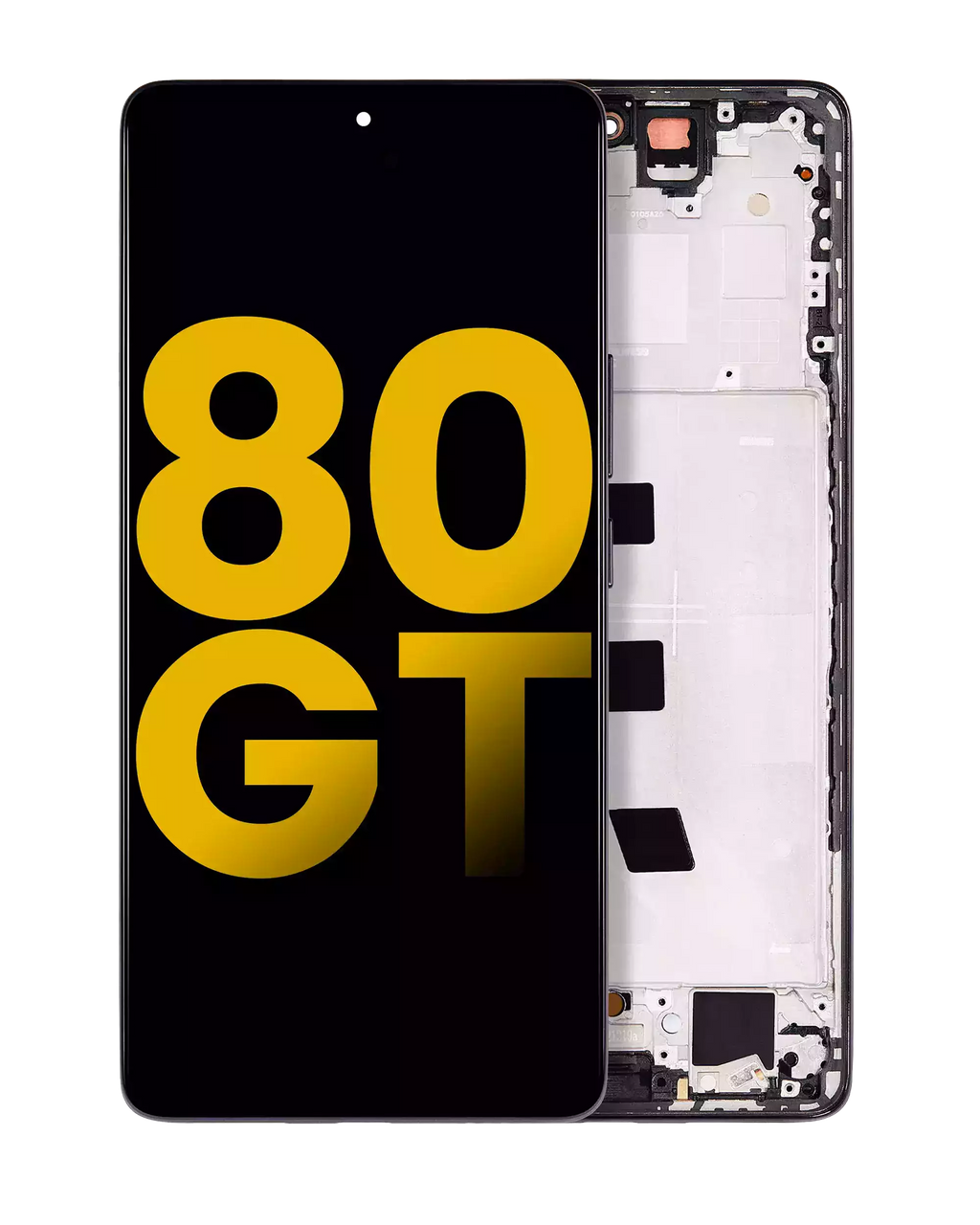 OLED Display with Frame for Honor 80 GT (Refurbished) (Black)