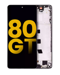OLED Display with Frame for Honor 80 GT (Refurbished) (Black)