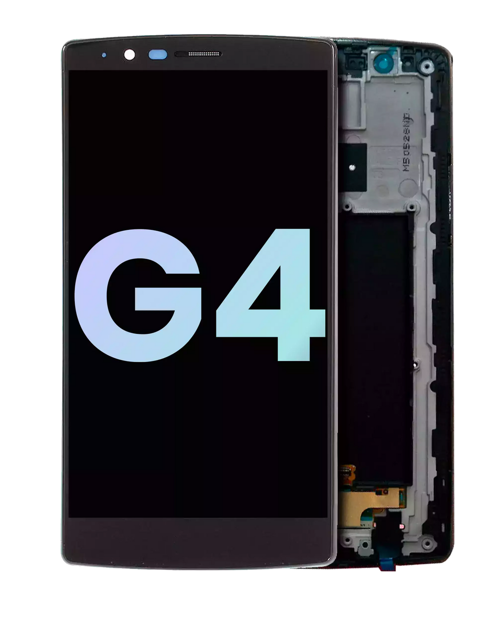 LCD-Display mit Rahmen für LG G4 (Original OEM) (Schwarz)