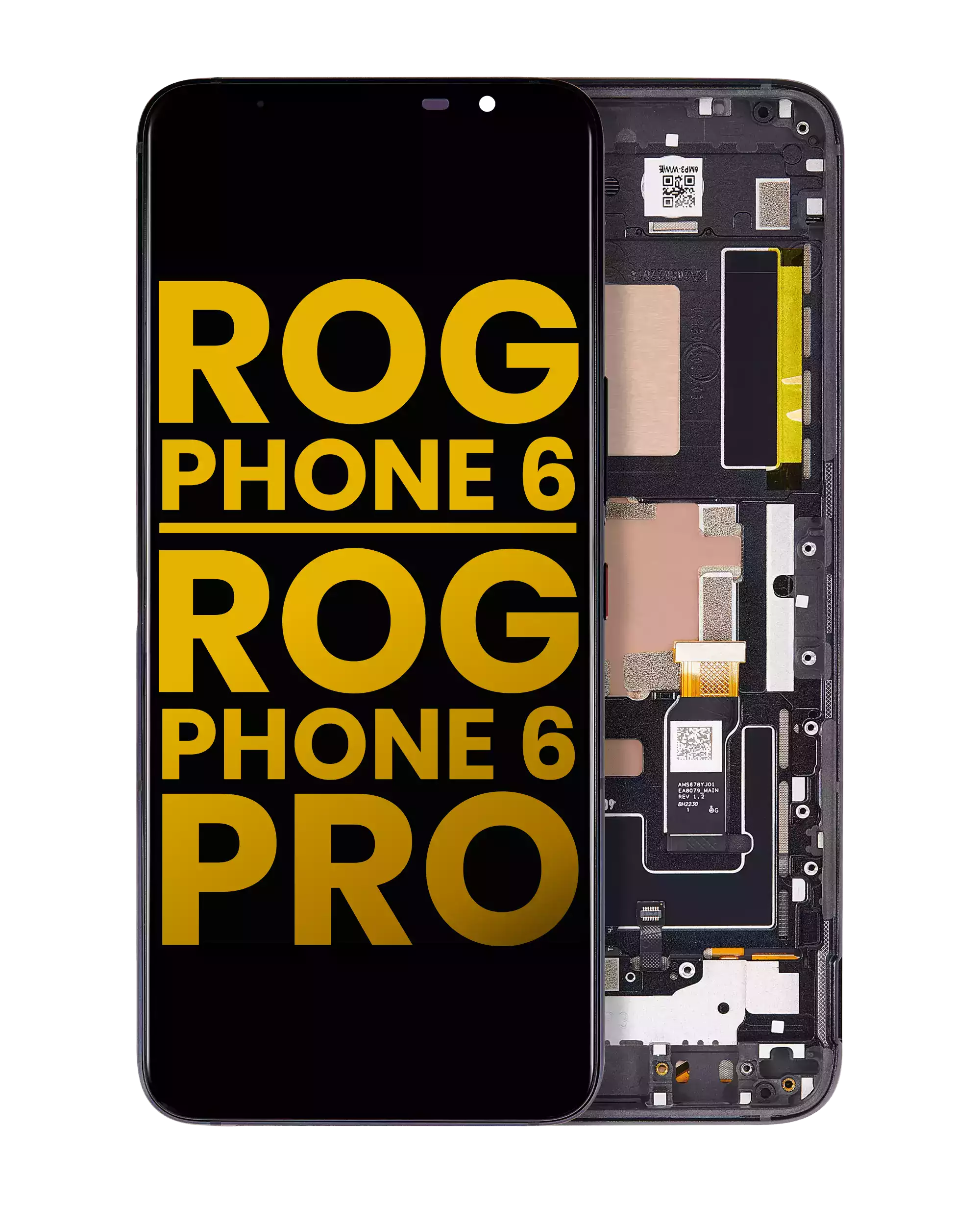OLED-Display mit Rahmen für Asus ROG Phone 6/6 Pro (Refurbished)