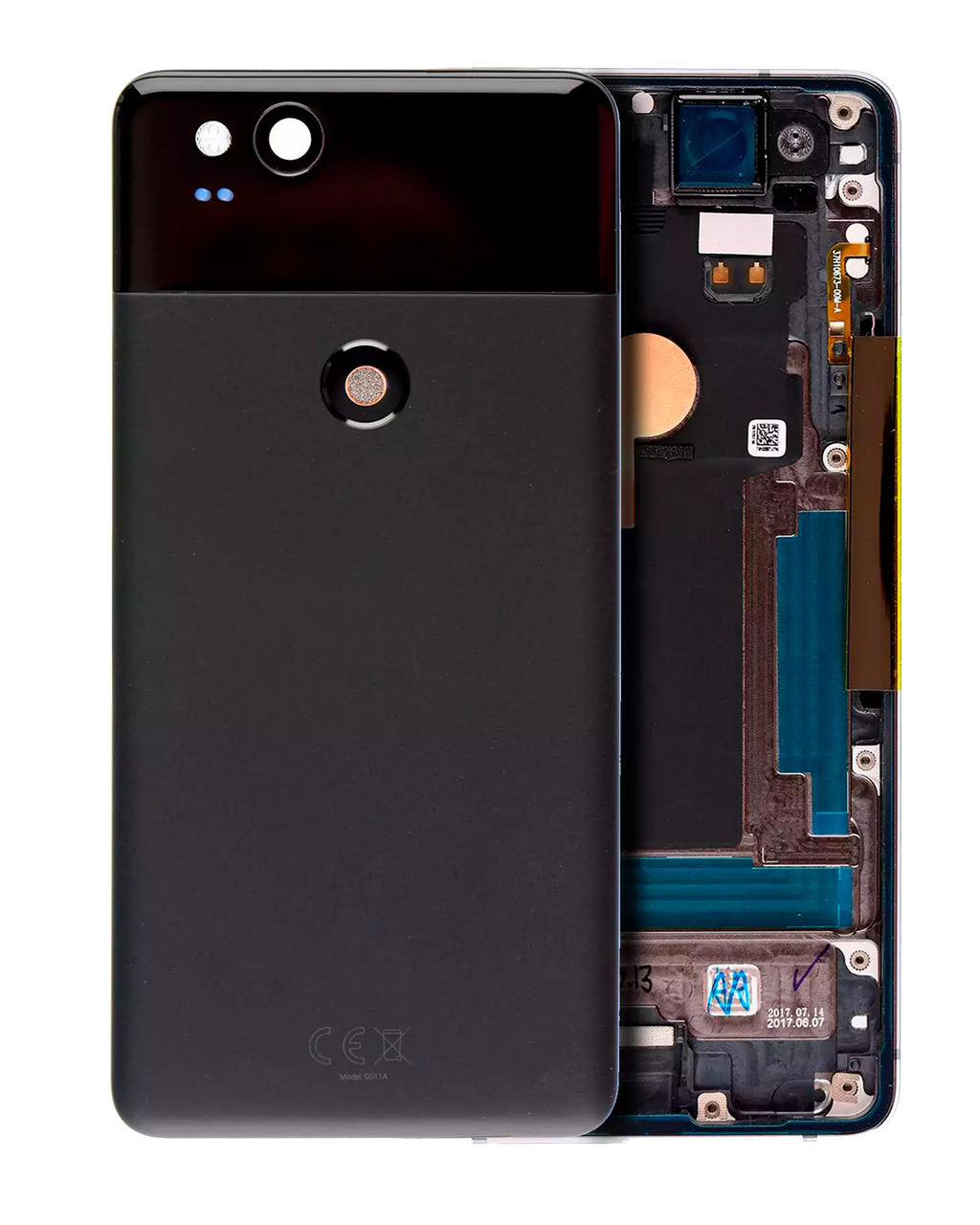 Back Cover for Google Pixel 2 (Original OEM) (Black)