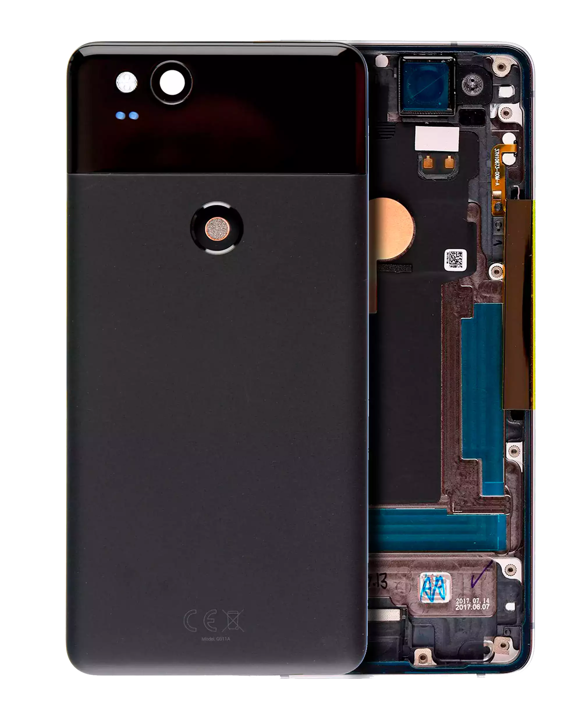 Back Cover for Google Pixel 2 (Original OEM) (Black)