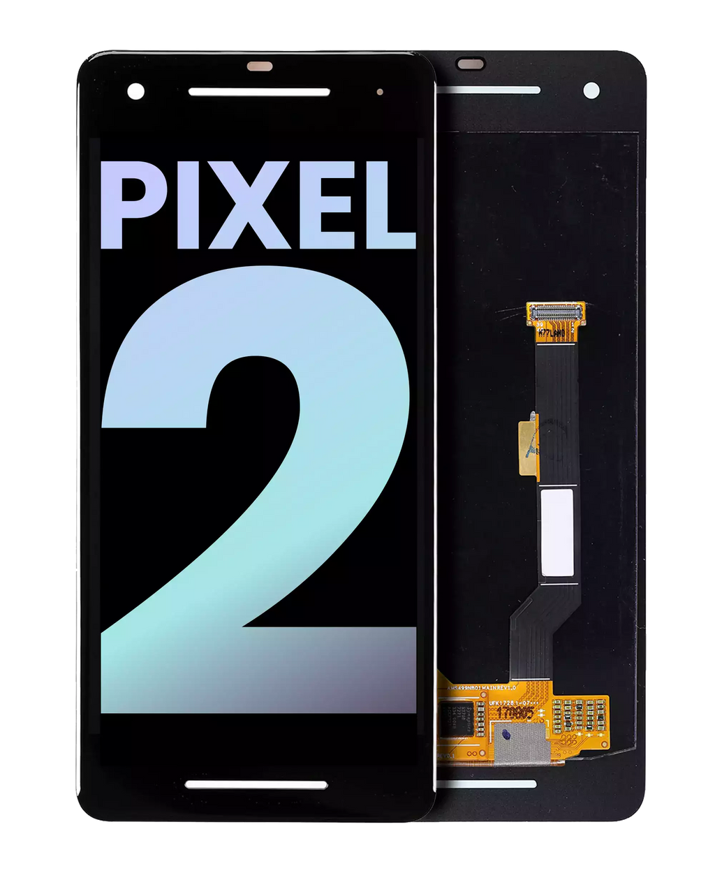 OLED-Display ohne Rahmen für Google Pixel 2 (Original OEM) (Schwarz)