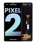 OLED-Display ohne Rahmen für Google Pixel 2 (Original OEM) (Schwarz)