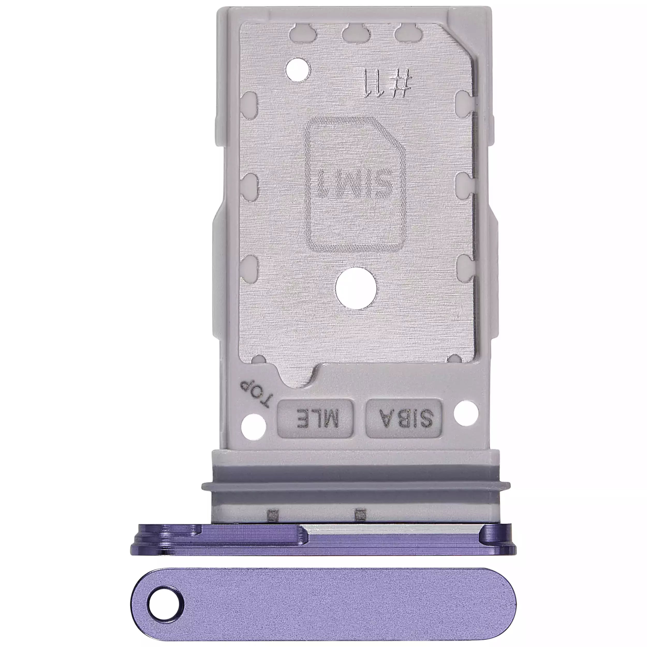 Dual SIM card holder for Samsung Galaxy S24 5G / S24 Plus 5G (Cobalt Violet)