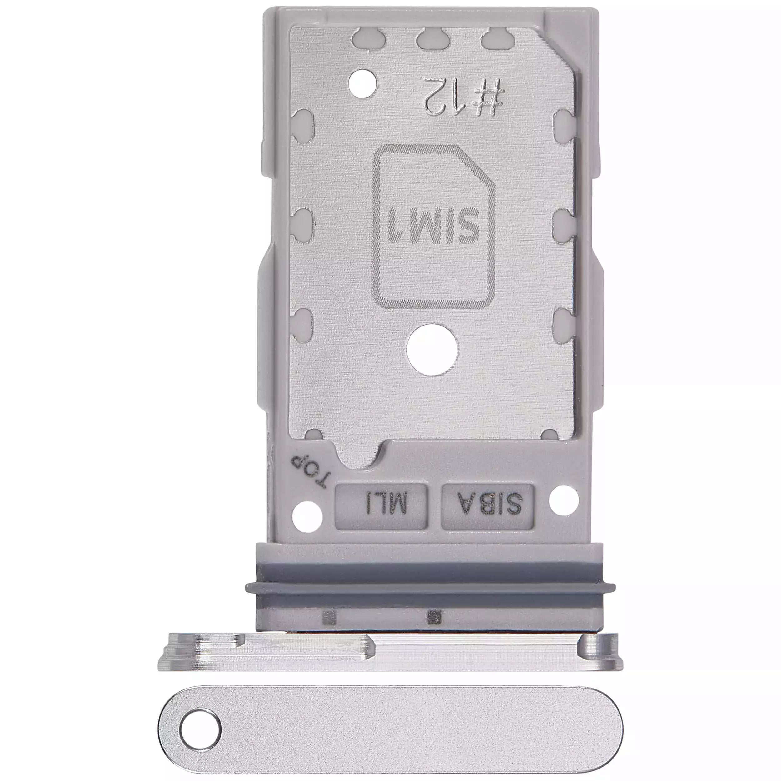 Dual SIM Card Tray for Samsung Galaxy S24 5G / S24 Plus 5G (Marble Gray)